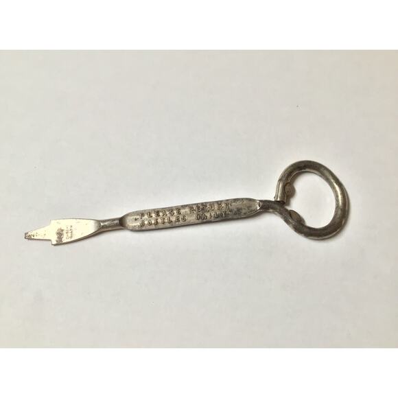 Vtg Ludwig Lane Dairy Bottle Opener Can Punch Pick Toledo Ohio Advertising 13B - Picture 2 of 4